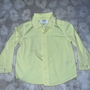 Crown & Ivy Light Yellow Kids Button-Down Shirt